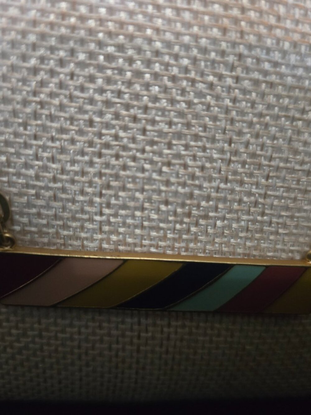 Chico's NWT Multicolor Striped Bar Necklace - Picture 3 of 6